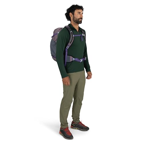 Osprey Hikelite 28L Durable Hiking Backpack - Travel Daypack with Rain Cover for Men and Women, Tungsten Yellow