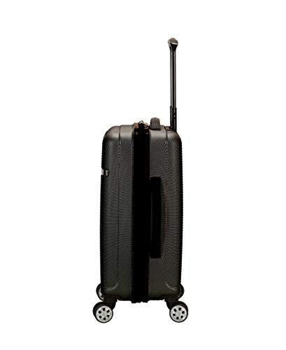Rockland Skyline Hardside 3 Piece Spinner Wheel Luggage Set, (20"/24"/28"), Grey
