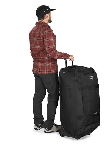Osprey Sojourn Shuttle 36"/130L Wheeled Duffel Luggage, Black