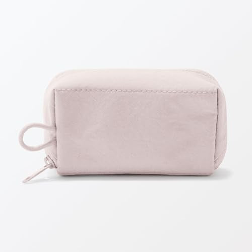 Crinkled Nylon Wide-Open Pouch - Small by MUJI