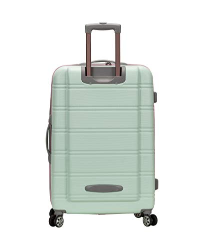 Rockland Melbourne Hardside 2 Piece Expandable Spinner Wheel Luggage Set, (20"/28"), Mint