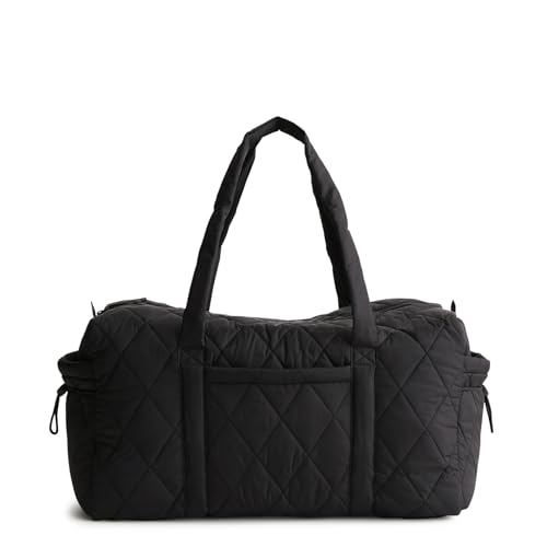 Vera Bradley Women's Featherweight Large Original Duffel Bag – Carry-On Travel & Gym Bag – Moonless Night, 58L