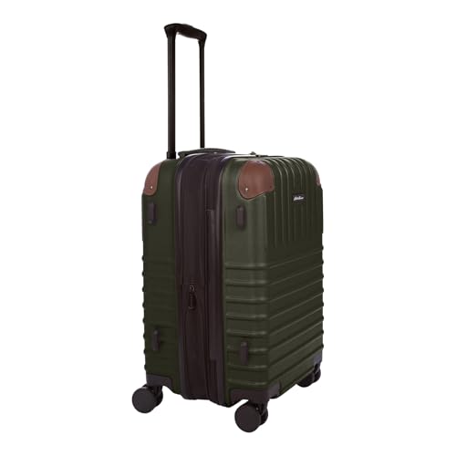 Eddie Bauer Strata Luggage | Hardside | Spinner Wheels | Expandable | Lightweight | Travel Essentials, Dark Forest, 22" (Carry-On)