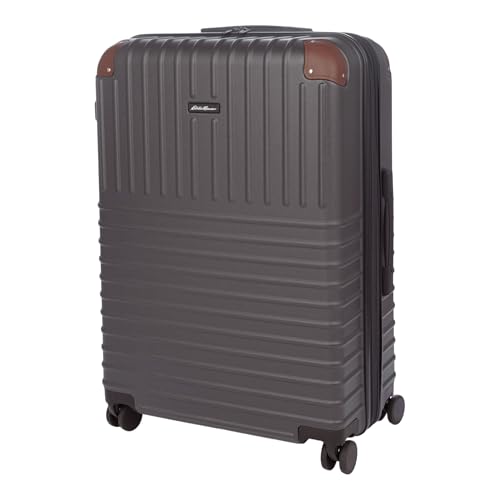 Eddie Bauer Strata Luggage | Hardside | Spinner Wheels | Expandable | Lightweight | Travel Essentials, Cinder, 30" (Check-In)