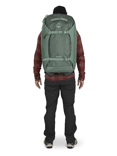 Osprey Sojourn 22"/45L Wheeled Travel Backpack with Harness, Koseret Green
