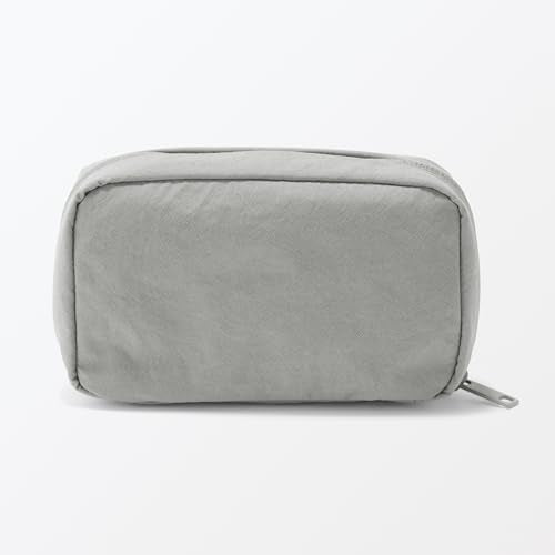 Wrinkled Nylon Pouch - Wide Opening, Medium by MUJI