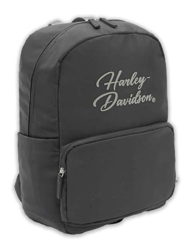 Harley-Davidson Women's Black Opal II Backpack, Water-Resistant Nylon, Asphalt