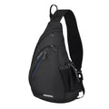 mixi Sling Bag Men Backpack Unisex One Shoulder Bag Hiking Travel Backpack Crossbody with USB Port for Men Women Versatile Casual Daypack-19 inch,Black