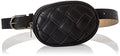 Steve Madden Basket Weave Belt Bag, Black,Small