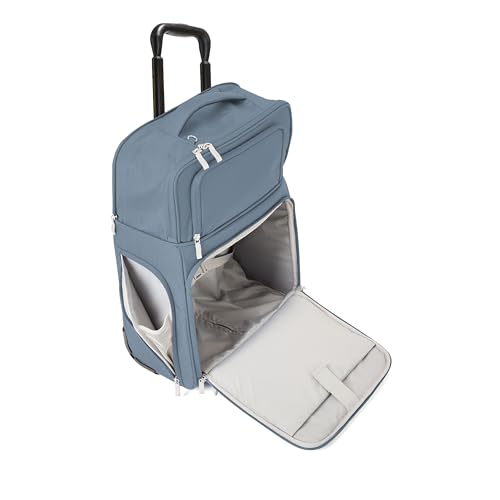Baggallini Expandable Underseat Carry-On - Lightweight Travel Luggage Carry On Weekender with Wheels