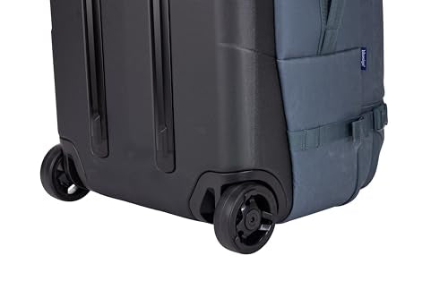 Thule Aion 70cm Wheeled Duffel - Wet/Dirty storage pocket - Smooth rolling wheels - Interior compression straps - Lockable exterior zippers - 100% recycled PFC-free waxed canvas fabric