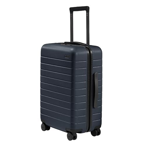 Away Bigger Carry-On Luggage - 23-Inch Lightweight Hardside Suitcase with 360° Spinner Wheels, Interior Compression System, TSA-Approved Lock - Navy Blue