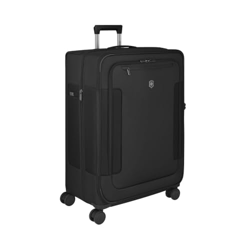 Victorinox Werks Traveler 7.0, Large Case, 8-Wheel Softside Expandable Travel Case, Black