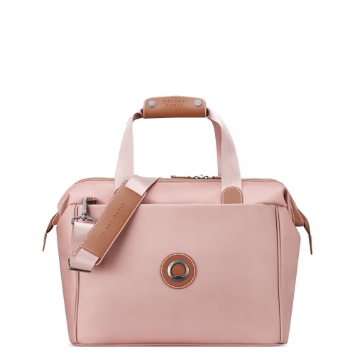 DELSEY PARIS Chatelet 2.0 - Small Weekender - Travel Duffle Bag - Carry On Duffle bag with Laptop Compartment and Shoes Pocket – Lightweight Travel Bag, Blush Pink