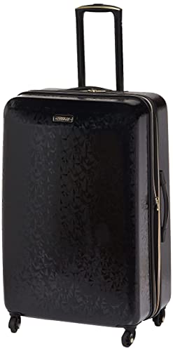 American Tourister Belle Voyage Hardside Luggage with Spinner Wheels, Black, Checked-Medium 25-Inch