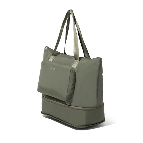 Carryall Expandable Lightweight Travel Tote 22" Packable Folding Compact Nylon Washable Weekender w/Luggage Sleeve