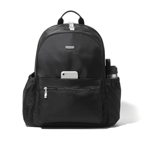 Baggallini Essential Laptop Backpack - 16x12 Inch Travel Backpack with 16" Laptop Sleeve - Lightweight Luggage Backpack