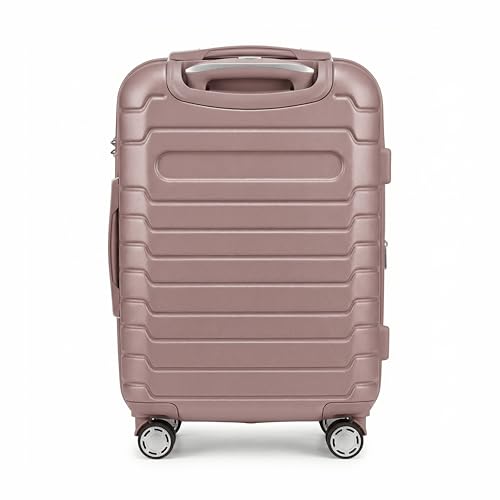 Gabbiano Royal Hard Shell ABS Luggage – Lightweight Expandable Hardside Suitcase with 360° Spinner Wheels & Telescoping Handle (Ballerina Pink, Carry-On)