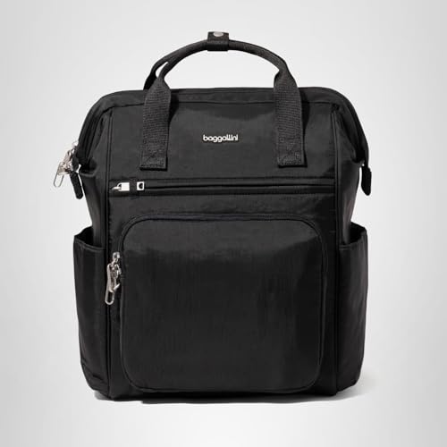 Baggallini Securtex Anti-Theft Windsor Backpack for Travel, Work & College, RFID & Locking Zipper, Up to 16" Laptop