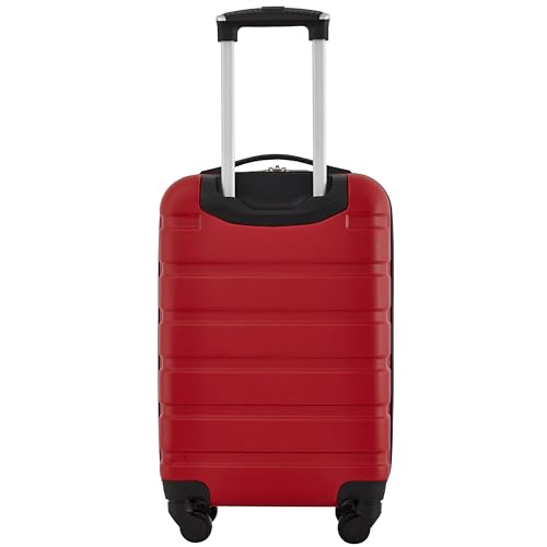 Wrangler 22" Hardside Spinner Carry-On Luggage, Salsa Red