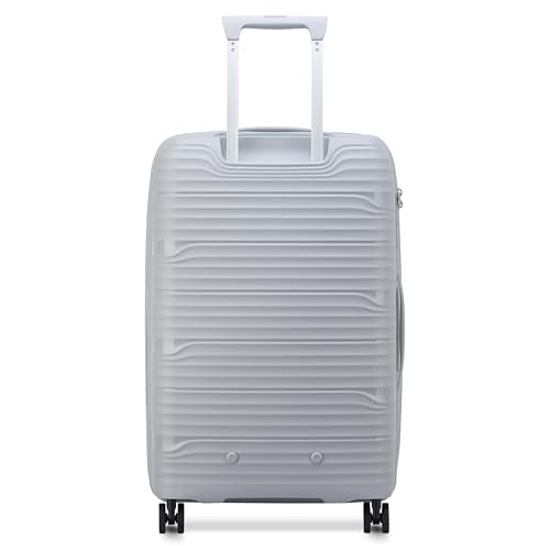 DELSEY Paris Dune Hardside Expandable Luggage with Spinner Wheels, Lunar Rock, Checked-Medium 25 Inch