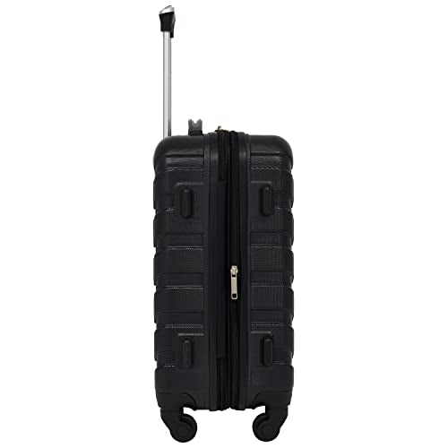 Wrangler 4 Piece Miami Luggage and Packing Cubes Set, Black