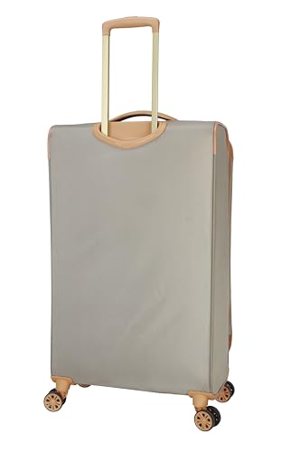 Dockers Seahorse Softside Expandable 8-Wheel Spinner Travel Checked Luggage, 3-Piece Set, New British Khaki