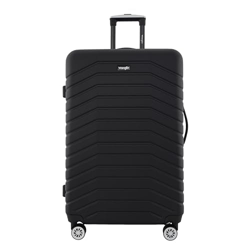 Wrangler Tahoe 3 Piece Spinner Luggage Set, Black