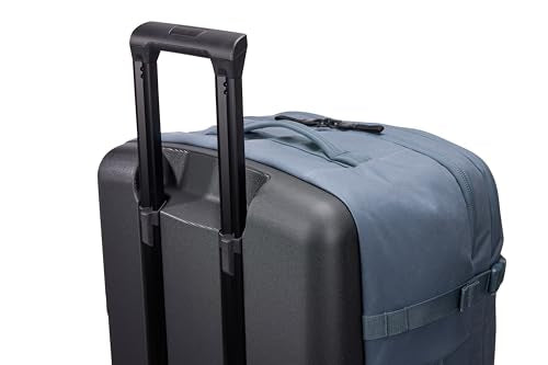 Thule Aion 70cm Wheeled Duffel - Wet/Dirty storage pocket - Smooth rolling wheels - Interior compression straps - Lockable exterior zippers - 100% recycled PFC-free waxed canvas fabric