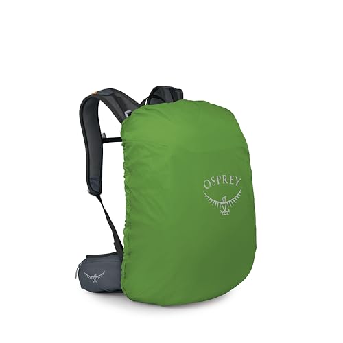 Osprey Hikelite 28L Durable Hiking Backpack - Travel Daypack with Rain Cover for Men and Women, Tungsten Yellow