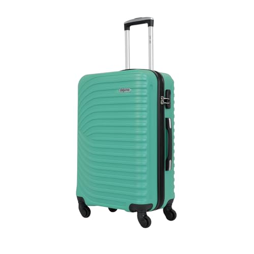 World Traveler VentureX Medium Checked Luggage, Hardshell Suitcase With Spinner Wheels - Dejuno Teal