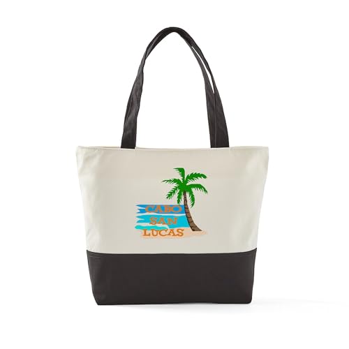 CafePress Cabo San Lucas Canvas Tote Top Zipper Closure