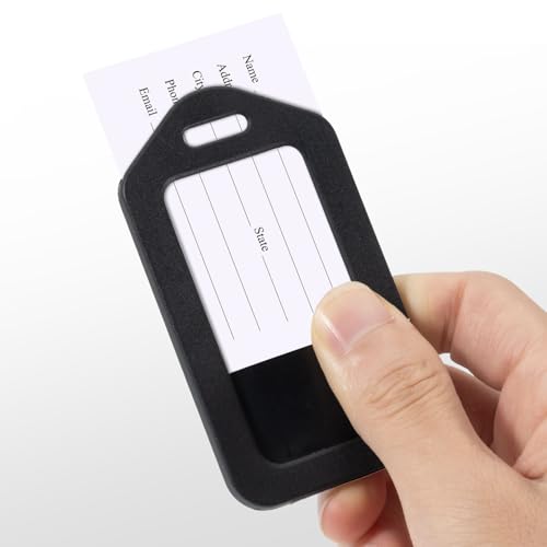 Sodsay 10 Pack Luggage Tag Bright Luggage Tags for Suitcases Bag Tags Name Tags for Kids Travel Accessories Must Haves by Sodsay (Colorful)