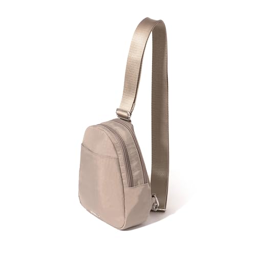 Baggallini Double Zip Mini Sling, Moonrock
