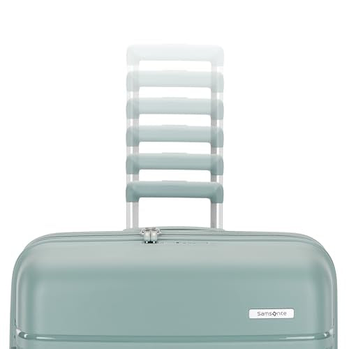 Samsonite Elevation Plus - Large Hardside Luggage - Scratch Resistant Polypropylene Shell, RightHeight™ Adjustable Handle, Integrated AirTag Holder, TSA Lock, WetPak™ Compartment - Cypress Green