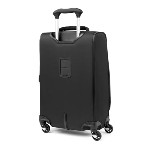 Travelpro Maxlite 5 Softside Expandable Luggage with 4 Spinner Wheels, Lightweight Suitcase, Men and Women, Black, Carry-on 21-Inch