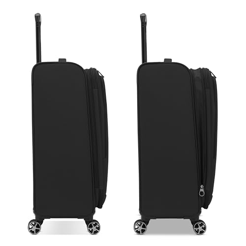 Samsonite Saire LTE Softside Expandable Luggage with Spinner Wheels, Pine Green, 3-Piece Set (Carry On/Medium/Large)