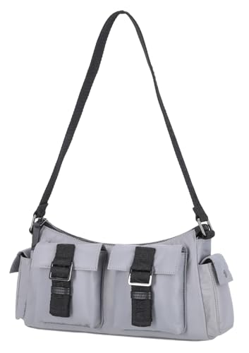 Harley-Davidson Unisex Multi-Purpose Nylon Top Zip Utility Bag, Gray