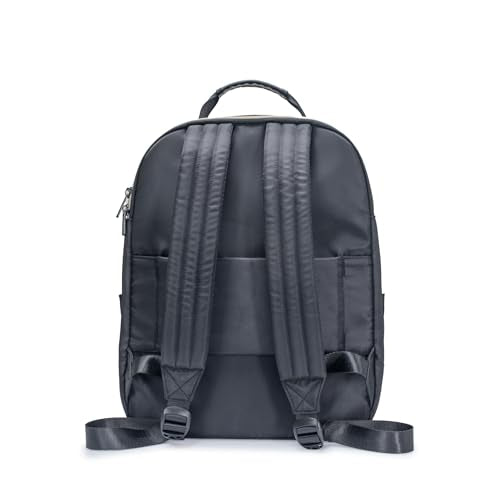 Kenneth Cole REACTION Becca Water Resistant Travel Laptop Backpack with Padded 16-Inch Laptop Compartment, Black