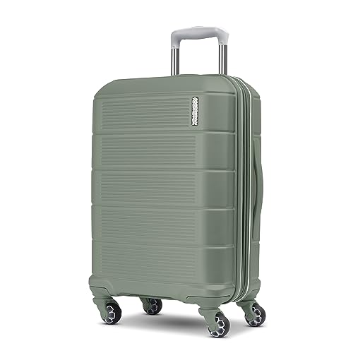 American Tourister Stratum 2.0 Expandable Hardside Luggage with Spinner Wheels, Carry-On, Jade Green