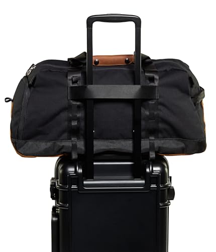 JanSport Smooth Ride Duffle Bag with Luggage Trolley Pass Through, Shoe Compartment, Black
