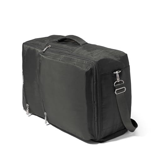 Baggallini Tandem Convertible Travel Backpack with 16" Laptop Padded Laptop Compartment, RFID, Water Repellent, Luggage Sleeve