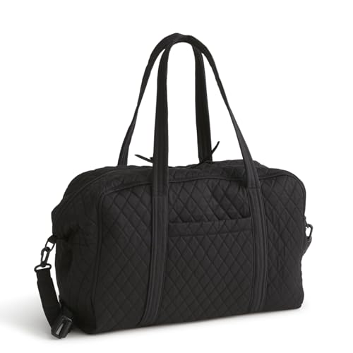 Vera Bradley Women's Premium Cotton Miramar Weekender Travel Bag, Moonless Night, One Size