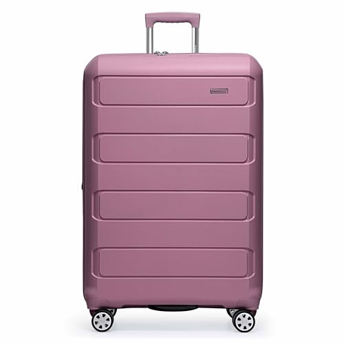 Traveler's Choice Pagosa Hardshell Expandable Luggage with Spinner Wheels, Mauve, 30-Inch Large