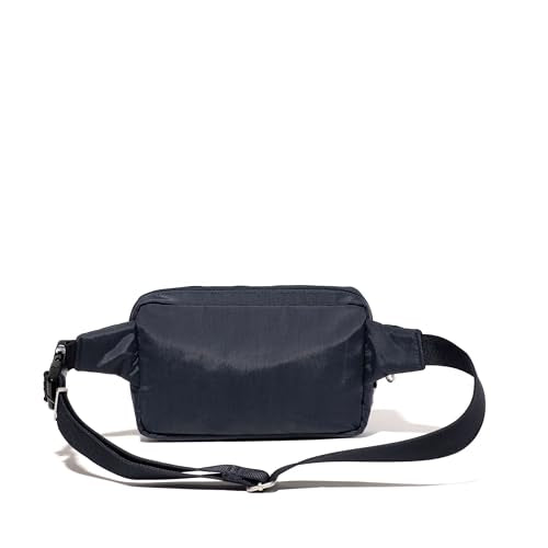 Baggallini Securtex Anti-theft Belt Bag 8.8"x5.5" Crossbody Fanny Pack for Women RFID Wallet Locking Zipper Travel Purse