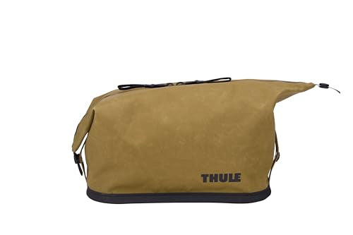 Thule Aion Toiletry Bag - Water-resistant bag for toiletries, makeup and shaving essentials - Removable liquids bag included - Easy to clean - Snap loop to easily hang - Waxed, PFC-free fabric