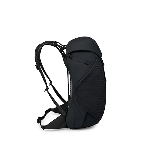 Osprey Hikelite LT 30L Hiking Backpack - Lightweight Travel Daypack with Rain Cover for Men and Women, Black