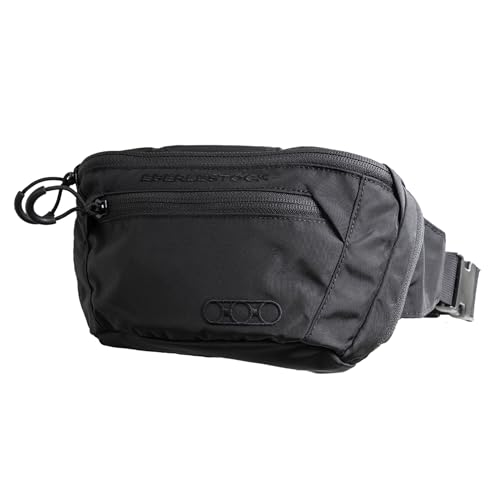 Eberlestock Bando Bag - Tactical Mens Fanny Pack w/Adjustable Waist Belt, Zippered Pockets, Compact Lightweight Belt Bag, Everyday Hip Pouch for Travel Outdoor Running Hunting, Black