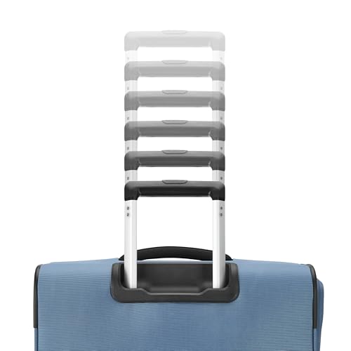 Samsonite Carry-On Soft-Sided Expandable 21-Inch Element Suitcase: Airline Approved for Most Major Airlines, Durable, 360° Spinner Wheels, Adjustable Handle, 2 Front & Side Pocket- CAPTAINS BLUE