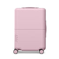 July Carry On Essential - 20" Airline Approved Carry On Luggage with Wheels, Travel Suitcase for Men & Women - Premium Rolling Suitcase, TSA Lock, Polycarbonate Shell, Spinner Wheels - Blush Pink